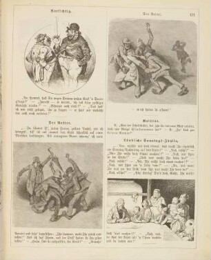 "Vorsichtig" "Der Retter" "Ländliche Sonntags-Idylle"