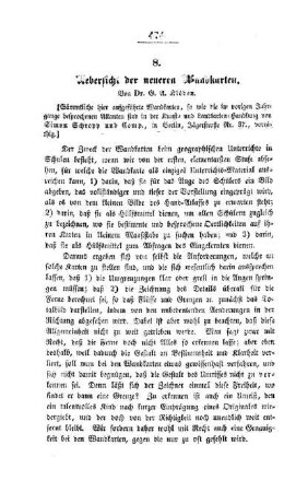 Uebersicht der neueren Wandkarten