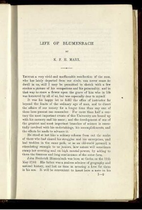 Life of Blumenbach