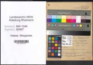 Entnazifizierung Margarete Haase , geb. 05.10.1899 (Lehrerin)