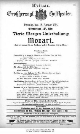 Morgen-Unterhaltung: Mozart