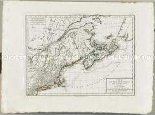 Atlas Nouveau: Carte de la partie septentrionale des Etats Unis comprenant le Canada