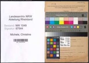 Entnazifizierung Christine Michels , geb. 16.03.1921 ()
