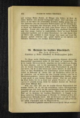 Geschichte der deutschen Schreibschrift