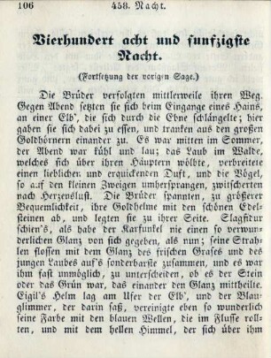 Vierhundert acht und funfzigste Nacht