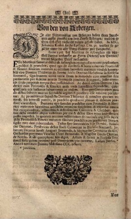 Von den von Arbergen.