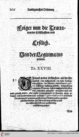 Tractation der Erbschafften