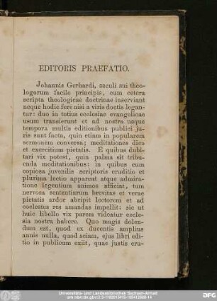 Editoris Praefatio.