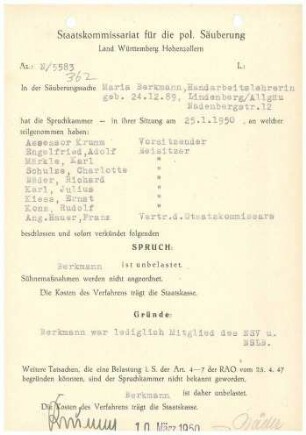Berkmann, Maria