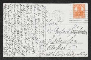 Brief von Irma Klimsch an Margarete Hauptmann