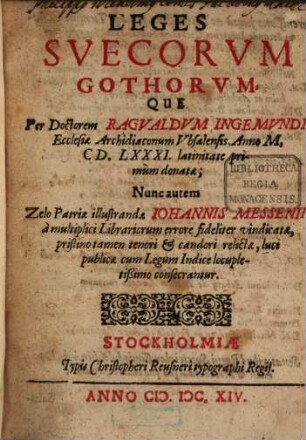 Leges Suecorum Gothorum