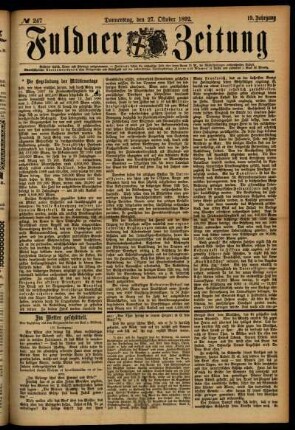 Ausgabe vom Donnerstag, den 27. Oktober 1892.