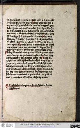 Explicit breviloquium Boneventure in sacram scripturam.
