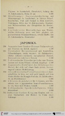 Japonika (Nr. 350-377)