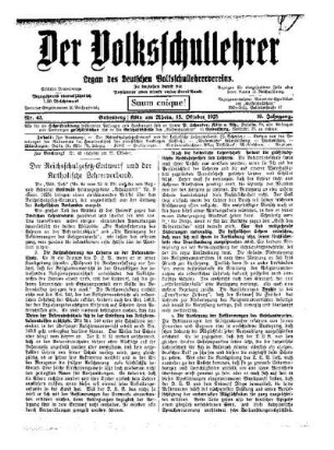Der Reichsschulgesetz-Entwurf und der Katholische Lehrerverband