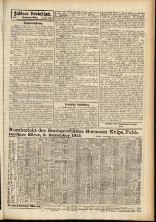 Zweite Ausgabe vom Mittwoch, den 10. Dezember 1913.