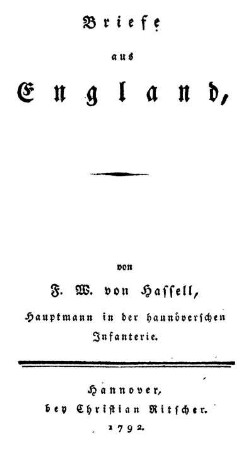 Briefe aus England