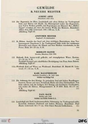Gemälde Neuerer Meister 8Nr. 110-187)