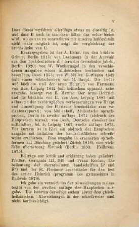 Die Werke Hartmanns von Aue, 5. Der arme Heinrich