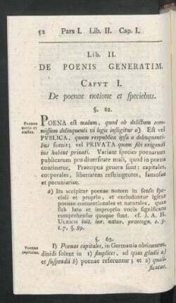Lib. II. De Poenis Generatim