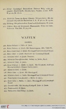 Waffen (Nr. 419-674)