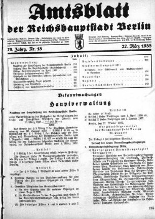 1938,13: Nr. 13, 27. März 1938