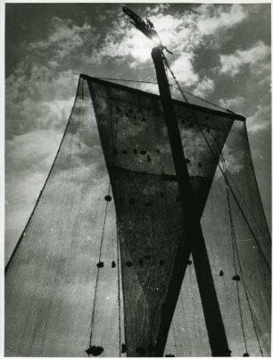 Mast eines Fischerbootes, Kurische Nehrung