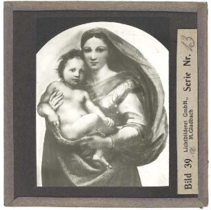 Raffael, Die Sixtinische Madonna : Ausschnitt