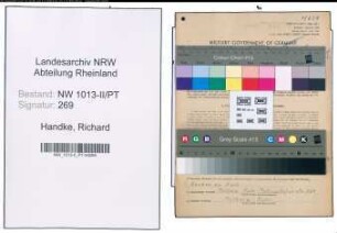Entnazifizierung Richard Handke , geb. 25.05.1898 (Postschaffner)
