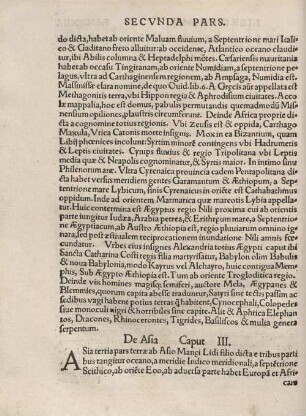 De Asia. Caput III.