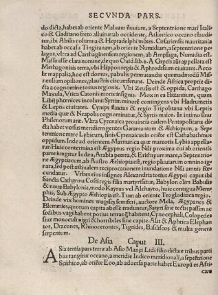 De Asia. Caput III.