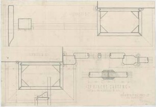 Fischer, Theodor; Gauting / Starnberg (Bayern); Ev. Christuskirche - Windfang (Schnitte)