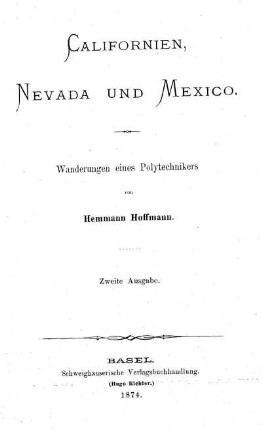 Californien, Nevada und Mexico