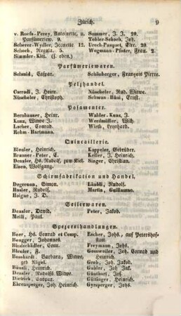 Grosses Adressbuch der Kaufleute, Fabrikanten und handelnden Gewerbsleute von Europa und den Hauptpläzen der fremden Welttheile : zugleich Handelsgeographie, Produkten- und Fabrikaten-Bezugsangabe, 10. Die Schweitz