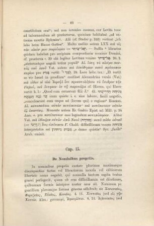 Cap. 15. De Nominibus propriis.