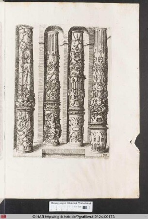 [Vier Säulen in Nischen. Band II.]