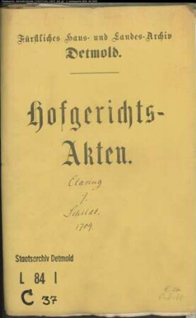 Clasing, Henrich Samuels Kinder Vormunde gegen Nevelin Schildt - Erbschaft