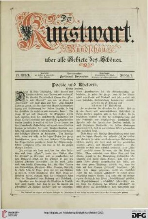 Poesie und Rhetorik, [1]