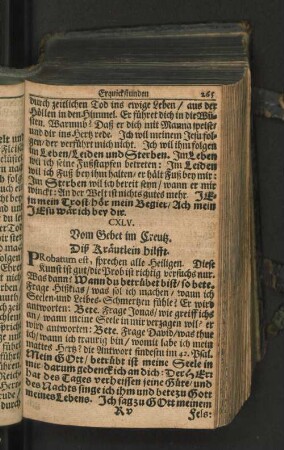 CXLV. Vom Gebet im Creutz. Diß Kräutlein hilfft.