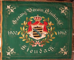 Fahne Gesangsverein "Eintracht" Steudach