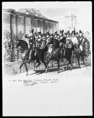 Berlin, Einzug Friedrich Wilhelm III.