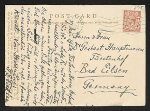 Brief von Hermann Georg Fiedler an Gerhart Hauptmann und Margarete Hauptmann