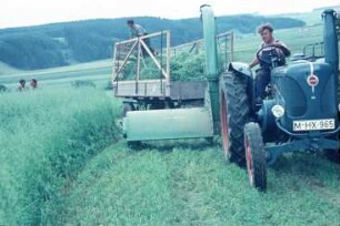 Fotografie: Futtererntetechnik, Grünfutter, Schlegelfeldhäcksler