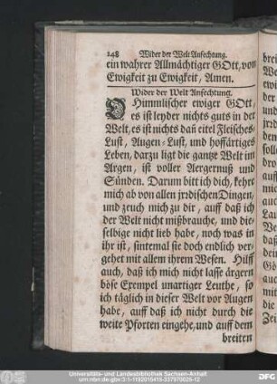 Wider der Welt Anfechtung.