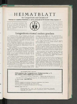 Langenhorn einmal anders gesehen