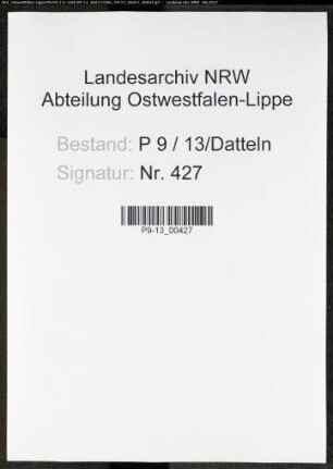 Sterberegister Standesamt Datteln