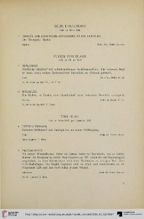 Ölgemälde (Nr. 1-67)