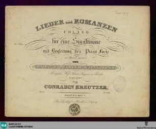 2: Lieder und Romanzen von Uhland : für eine Singstimme mit Begleitung des Piano forte; op. 64