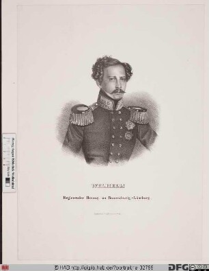 Bildnis Wilhelm, Herzog von Braunschweig-Lüneburg (reg. 1830-84)