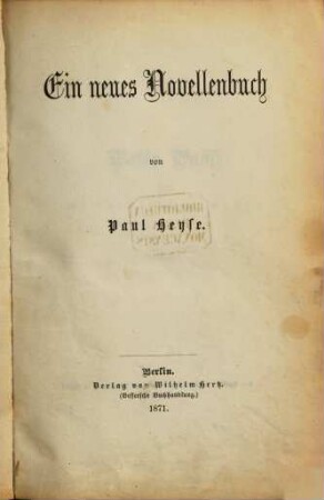 Novellen : Auswahl fürs Haus, 9